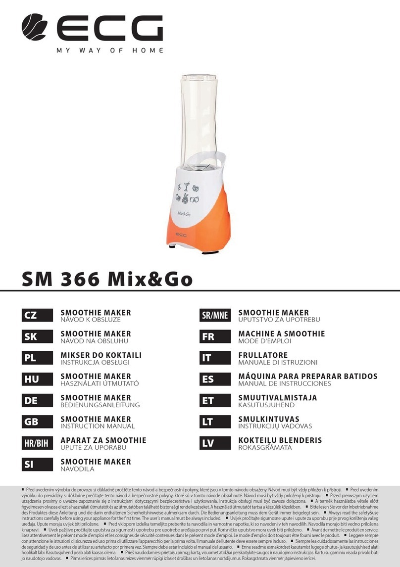 ECG Mix&Go SM 366 Manuel utilisateur