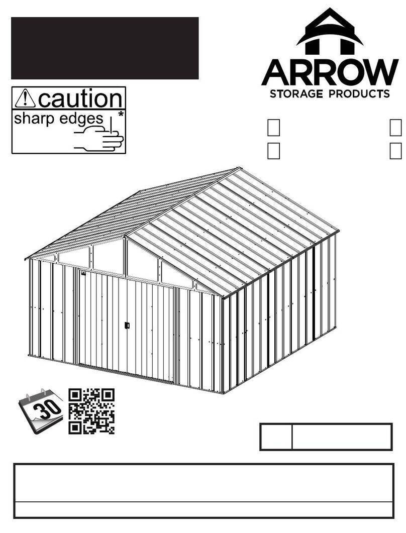 Arrow Storage Products CLG1212CC Instructions d'utilisation Arrow Storage Products CLG1212CC Instructions d'utilisation