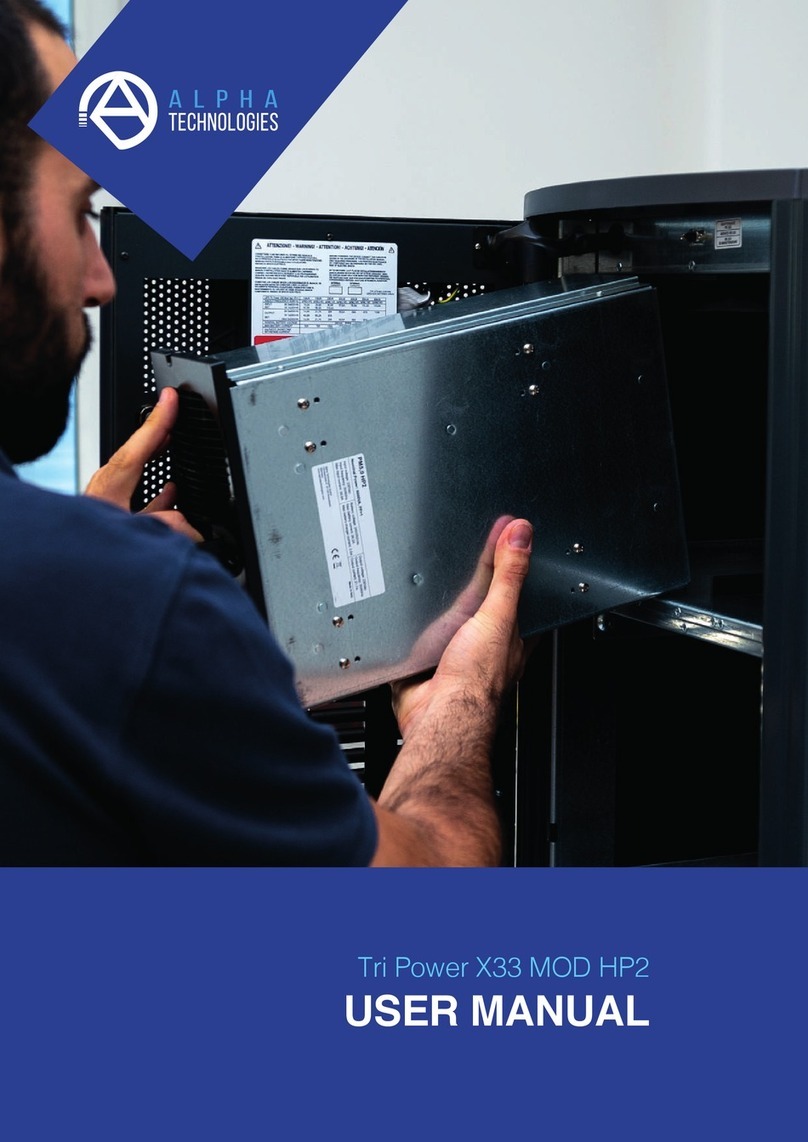 Alpha Technologies Tri Power X33 MOD HP2 Series Manuel utilisateur