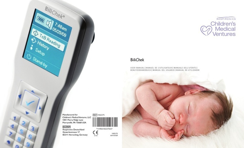 Respironics bilichek Manuel utilisateur