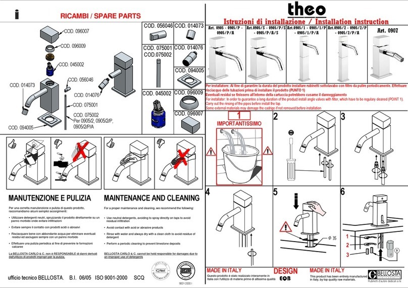 BELLOSTA THEO 0905 Manuel utilisateur