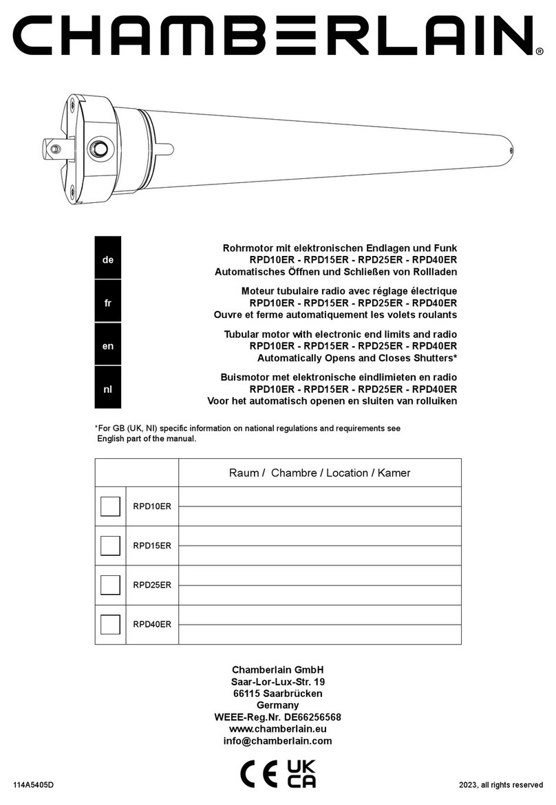 Chamberlain RPD15ER Manuel utilisateur