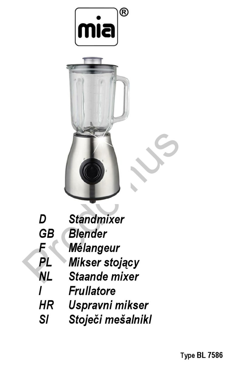 MIA BL 7586 Manuel utilisateur