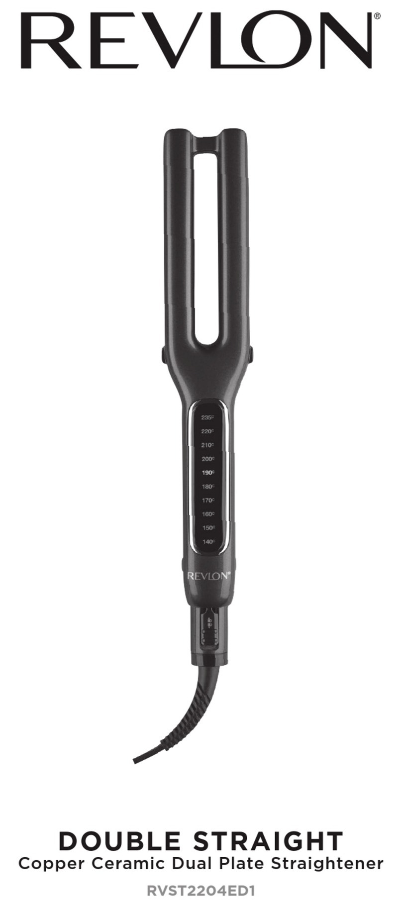 REVLON DOUBLE STRAIGHT Manuel utilisateur