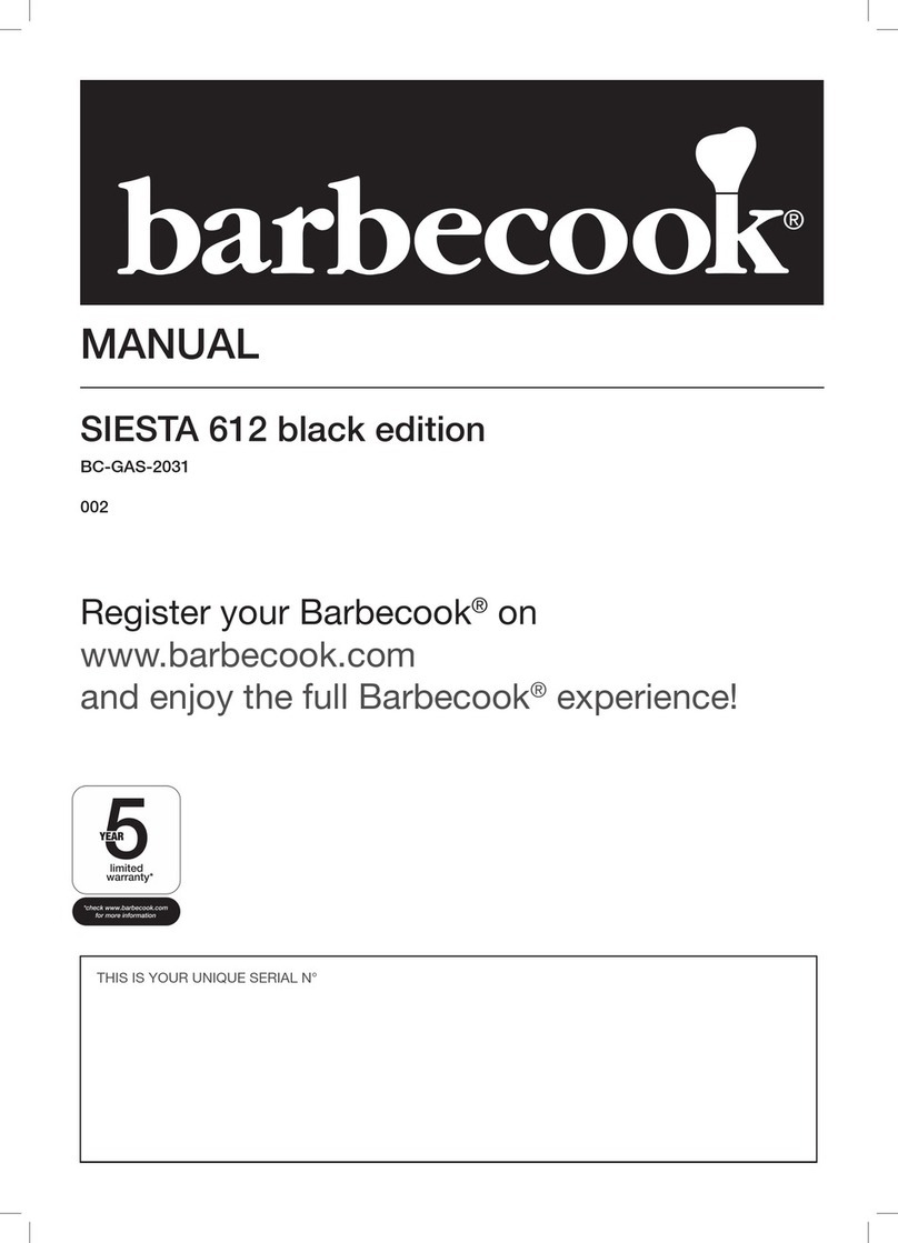Barbecook SIESTA 612 black edition Manuel utilisateur