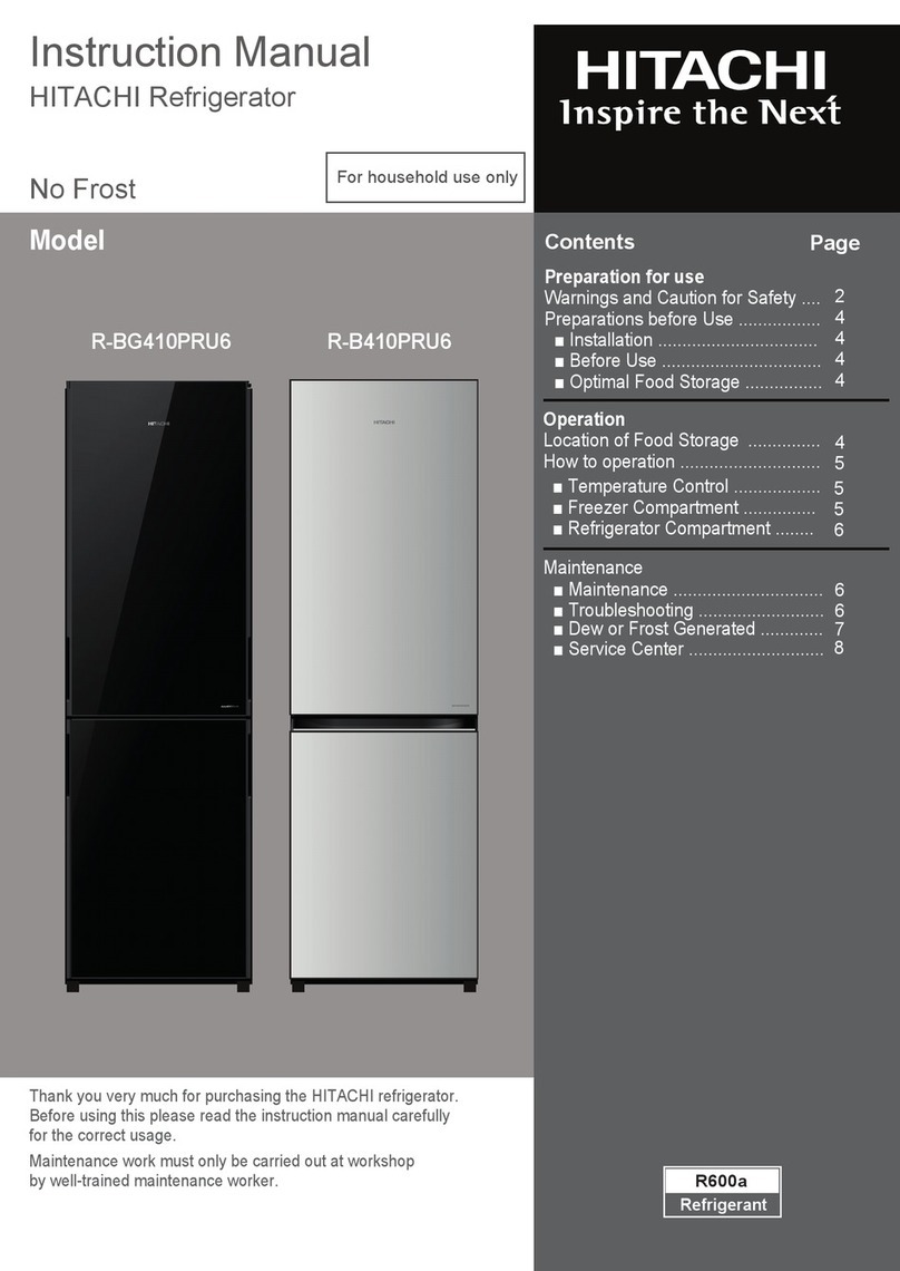 Hitachi R-B410PRU6 Manuel utilisateur