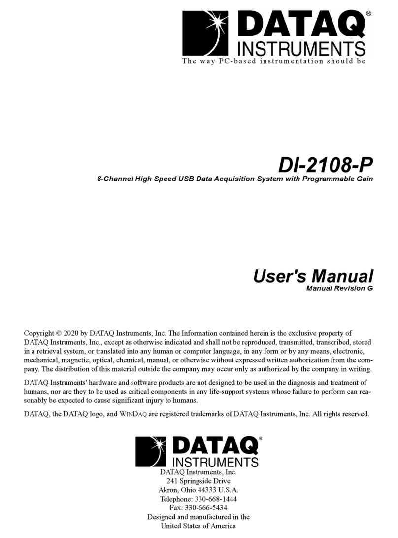 Dataq Instruments DI-2108-P Manuel utilisateur
