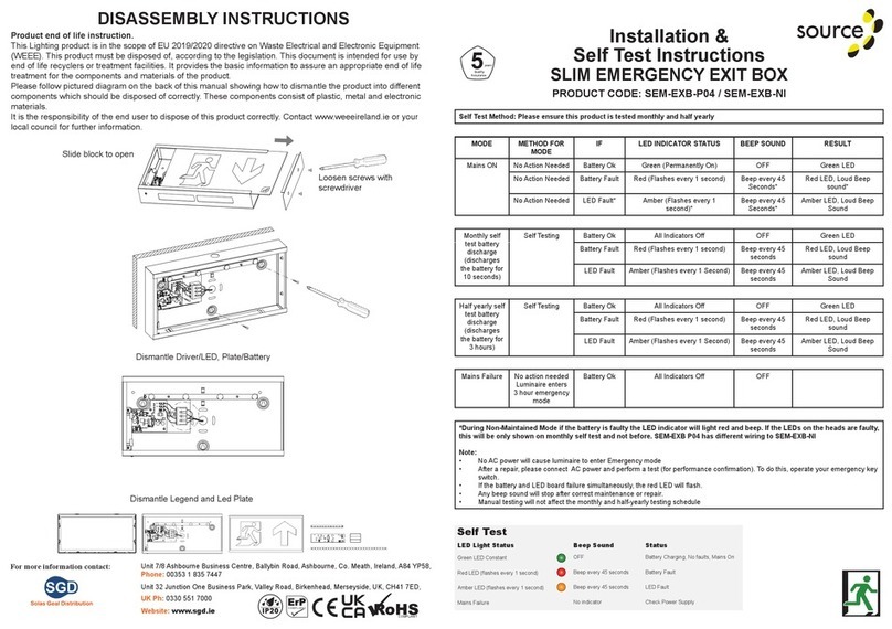Source SEM-EXB-P04 Manuel utilisateur Source SEM-EXB-P04 Manuel utilisateur