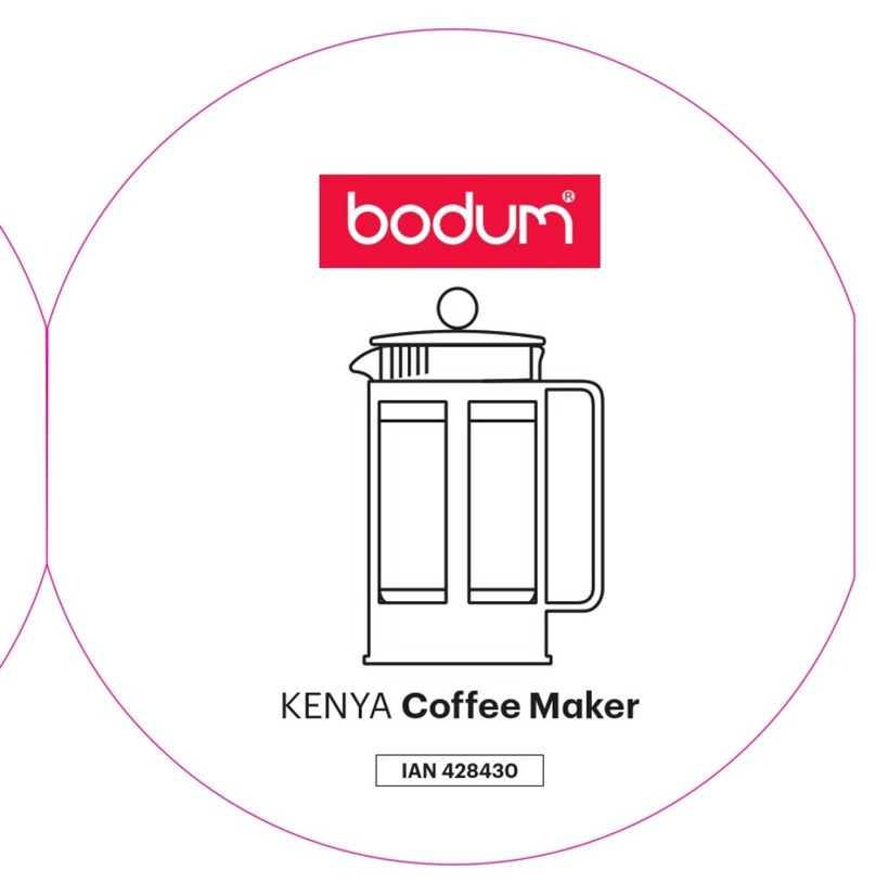 Bodum KENYA Manuel utilisateur Bodum KENYA Manuel utilisateur