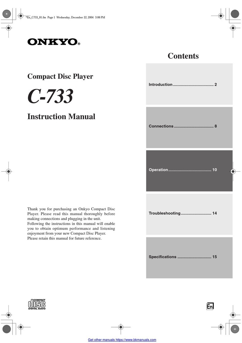 Onkyo C-773 Manuel utilisateur