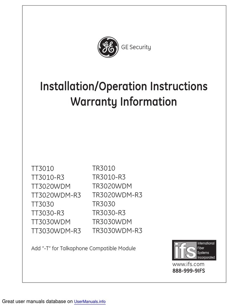 GE TT3010 Guide d'installation