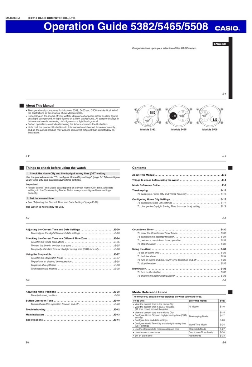 Casio 5508 Manuel utilisateur
