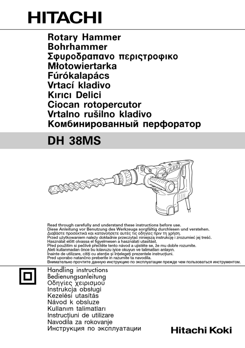 Hitachi Koki DH 38MS Manuel utilisateur