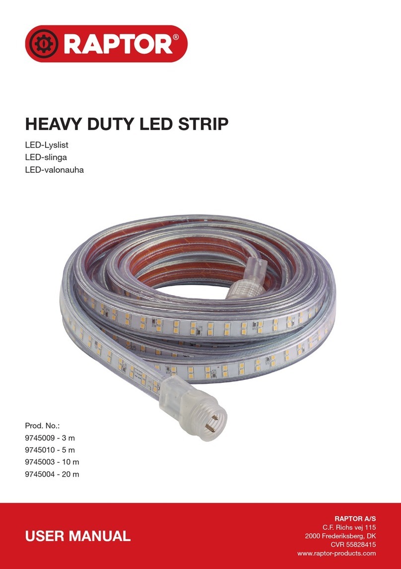 Raptor 9745009 Manuel utilisateur