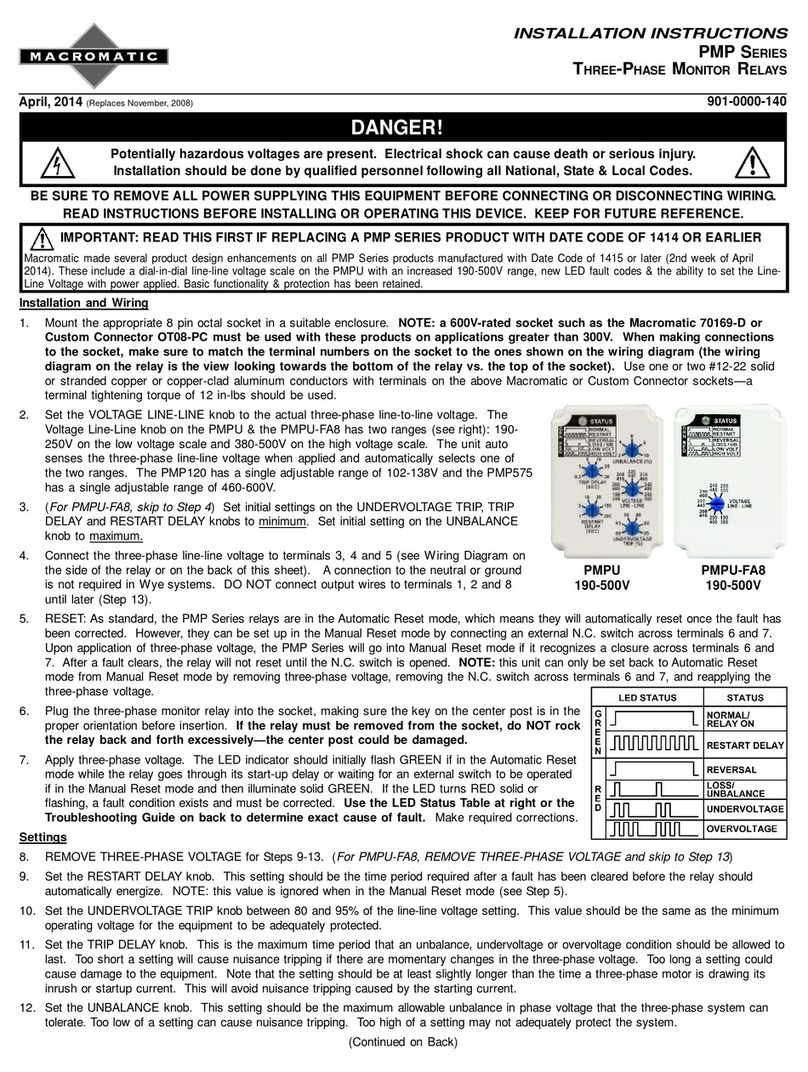 macromatic PMP Series Manuel utilisateur macromatic PMP Series Manuel utilisateur