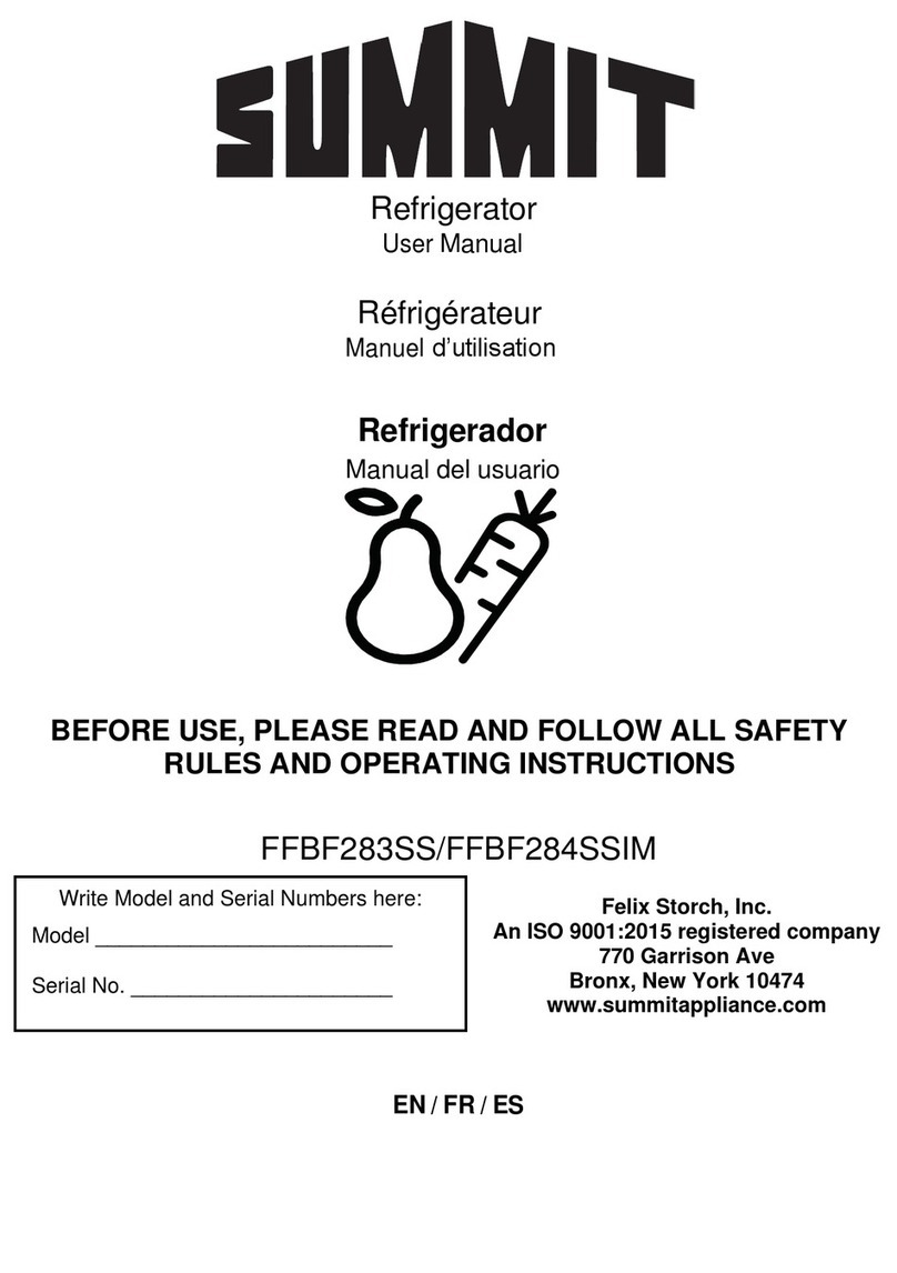 Summit FFBF283SS Manuel utilisateur