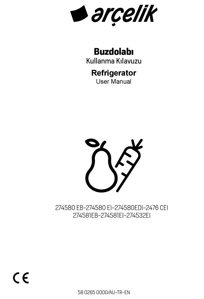 arcelik 274580 EI Manuel utilisateur