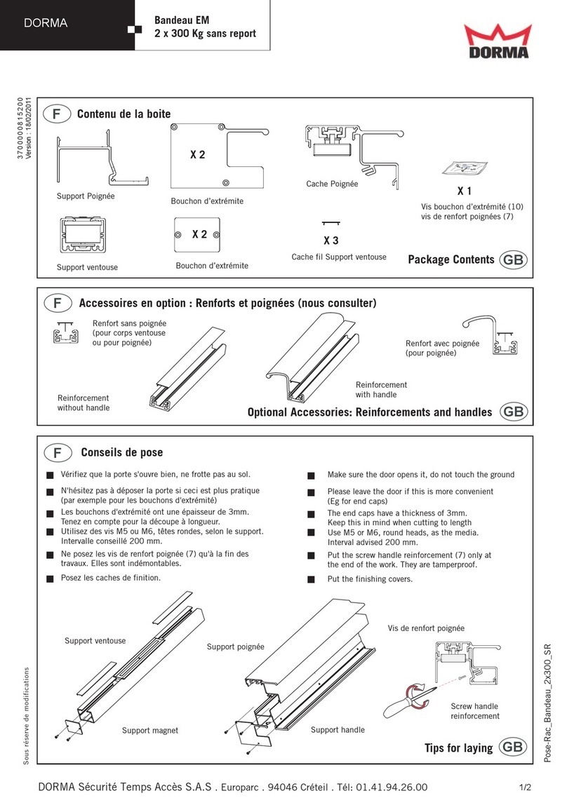 Dorma EM Manuel utilisateur