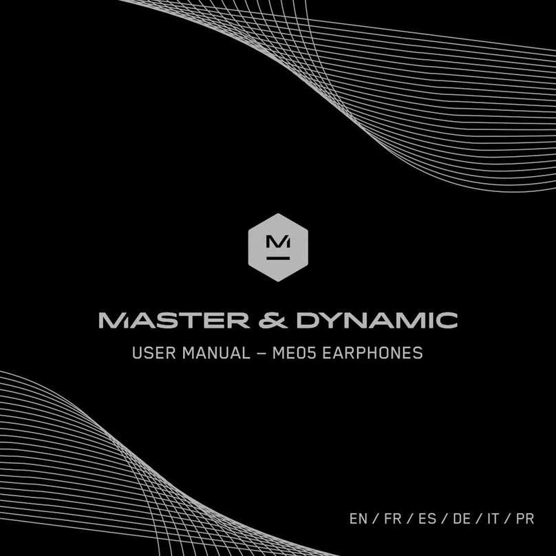 Master&Dynamic ME05 Manuel utilisateur