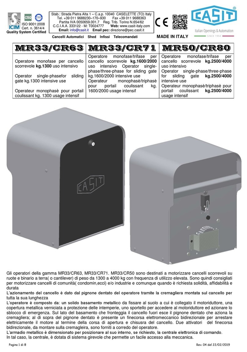 Casit MR33/CR63 Manuel utilisateur