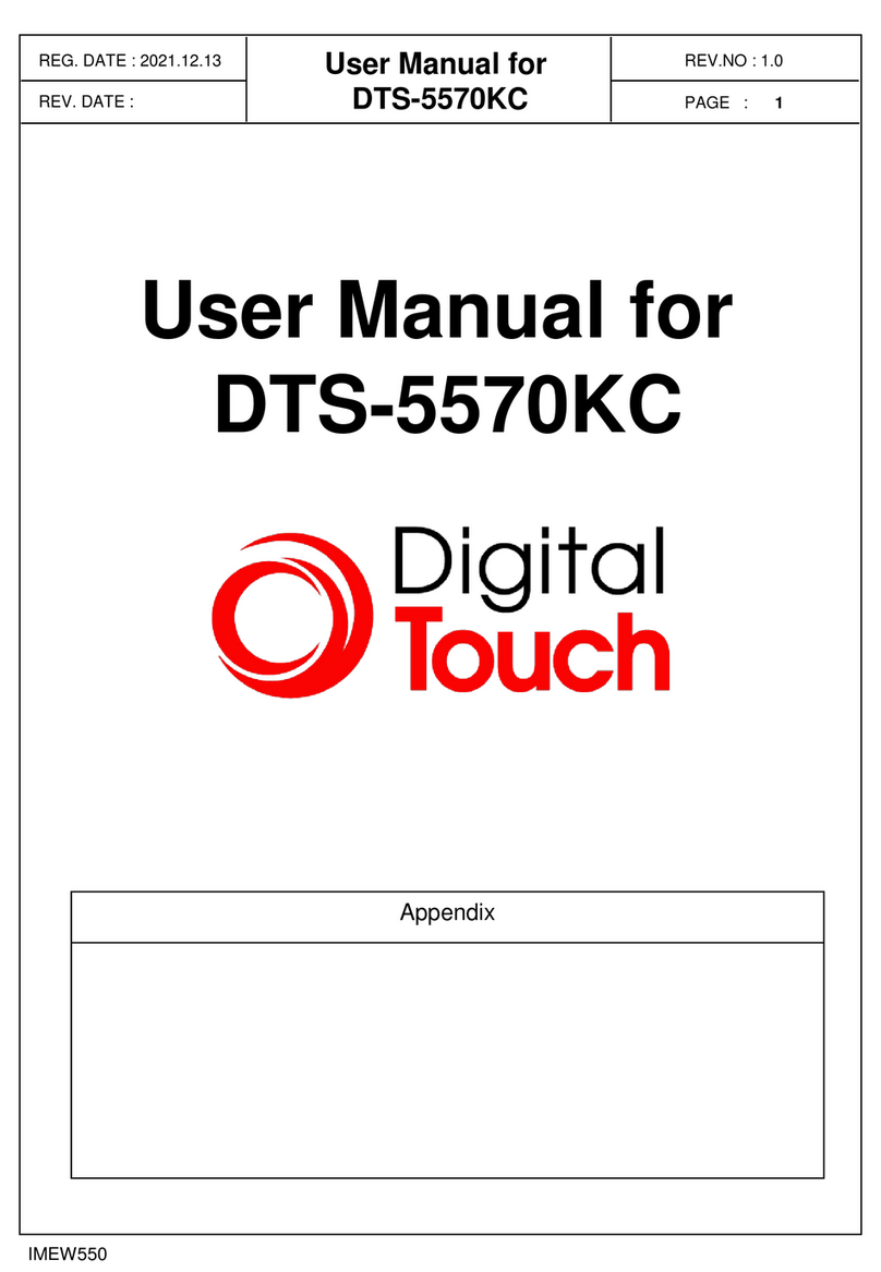 Digital Touch Systems DTS-5570KC Manuel utilisateur