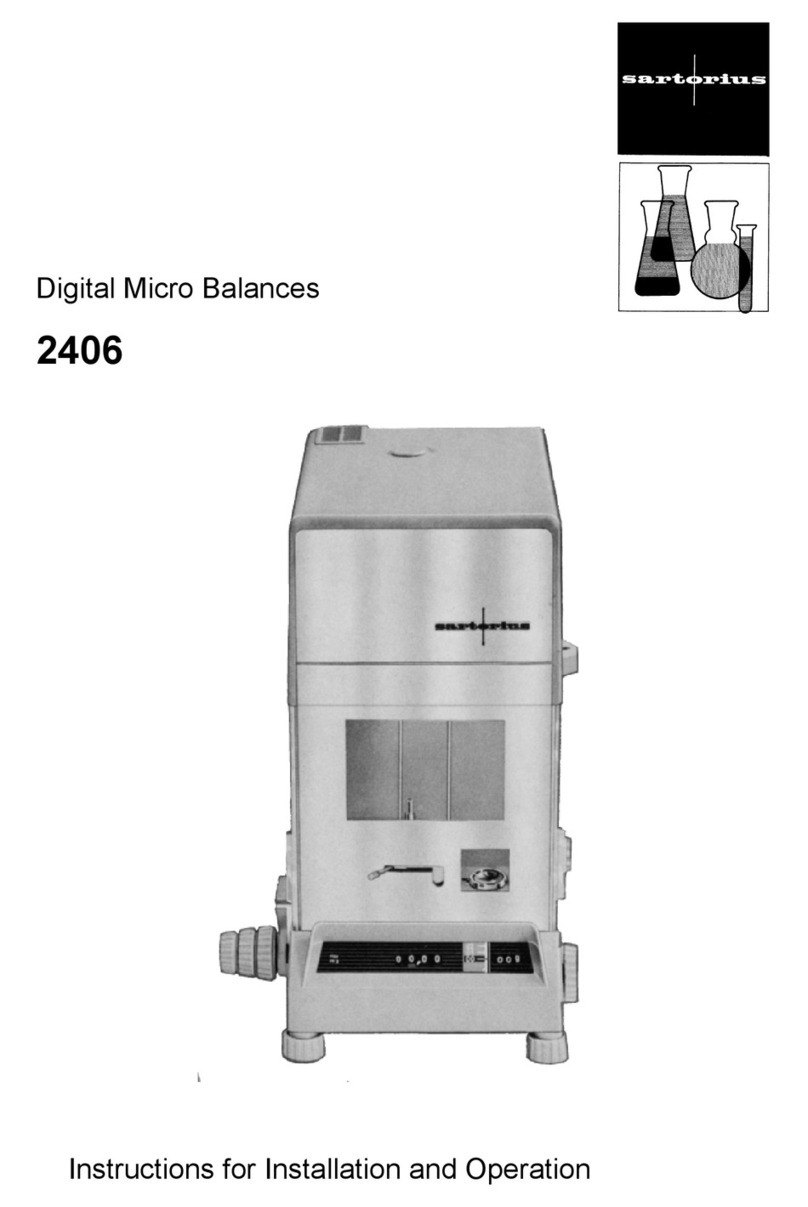 Sartorius 2406 Guide de l'utilisateur