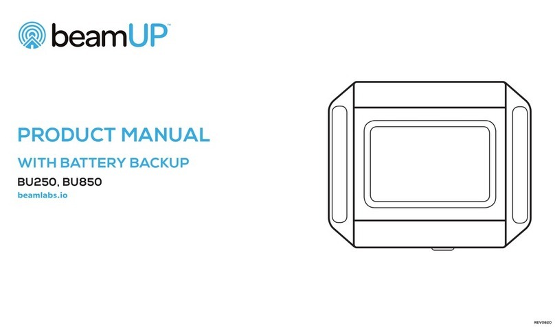 beamUP BU250 Manuel utilisateur