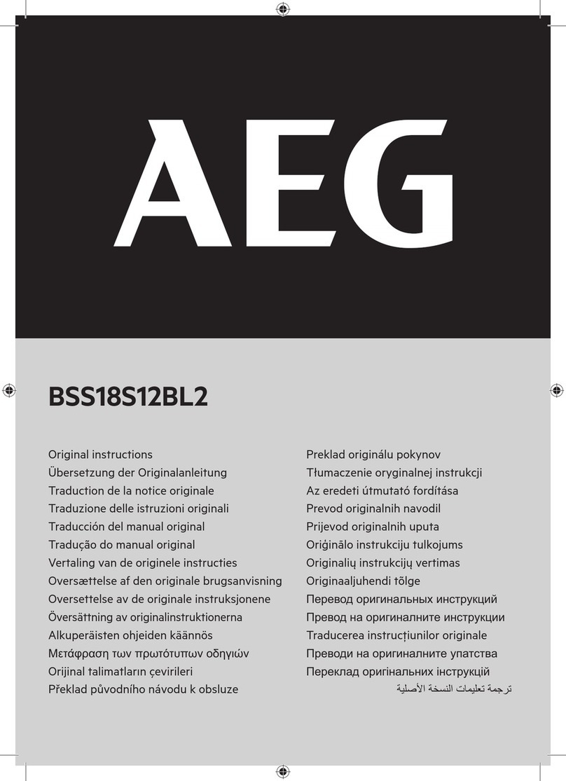 AEG BSS18S12BL2 Manuel utilisateur