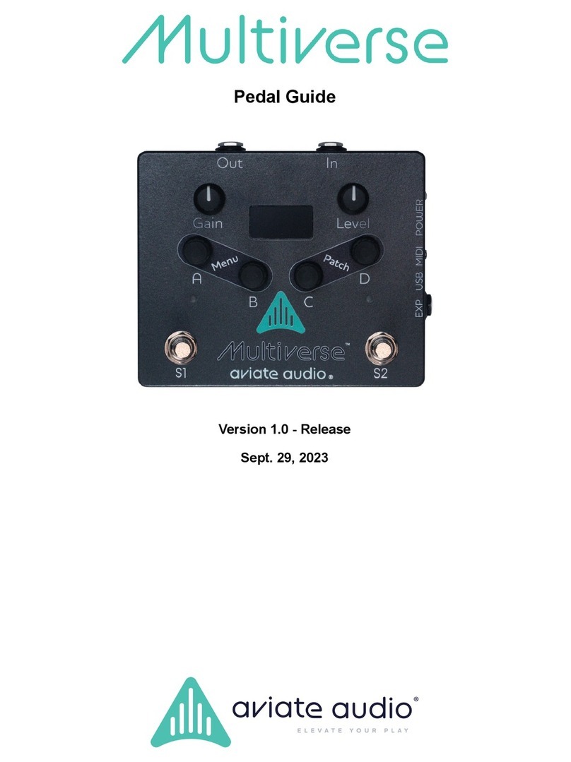 Aviate Audio Multiverse Manuel utilisateur