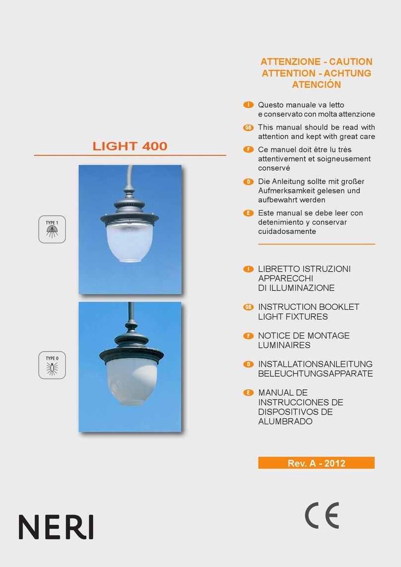 NERI LIGHT 400 Manuel utilisateur NERI LIGHT 400 Manuel utilisateur