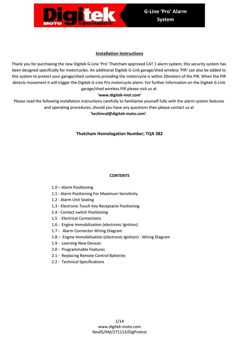 Digitek G-Line Pro Manuel utilisateur