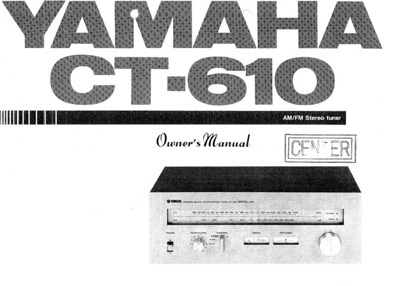 Yamaha CT-610 Manuel utilisateur