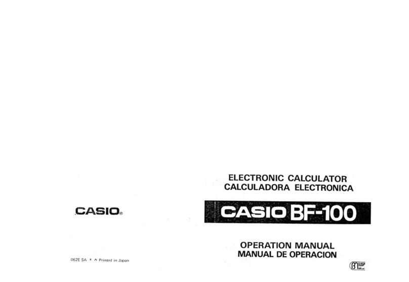 Casio BF-100 Manuel utilisateur Casio BF-100 Manuel utilisateur