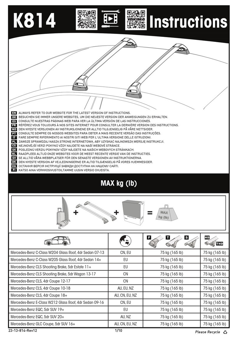 Prorack K814 Manuel utilisateur Prorack K814 Manuel utilisateur