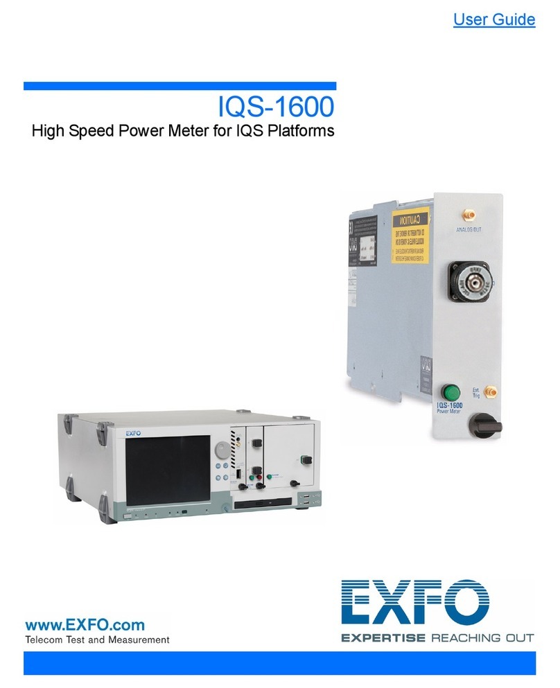 EXFO USER GUIDE Manuel utilisateur
