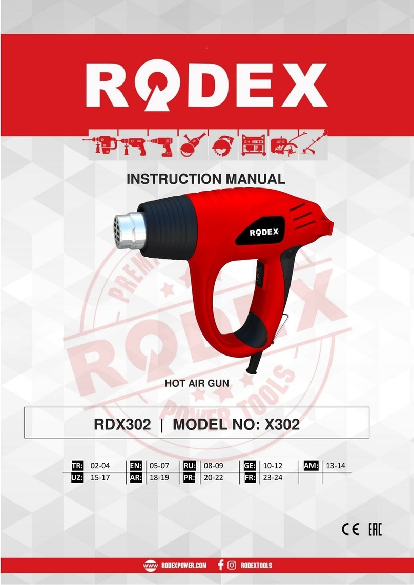 RODEX X302 Manuel utilisateur