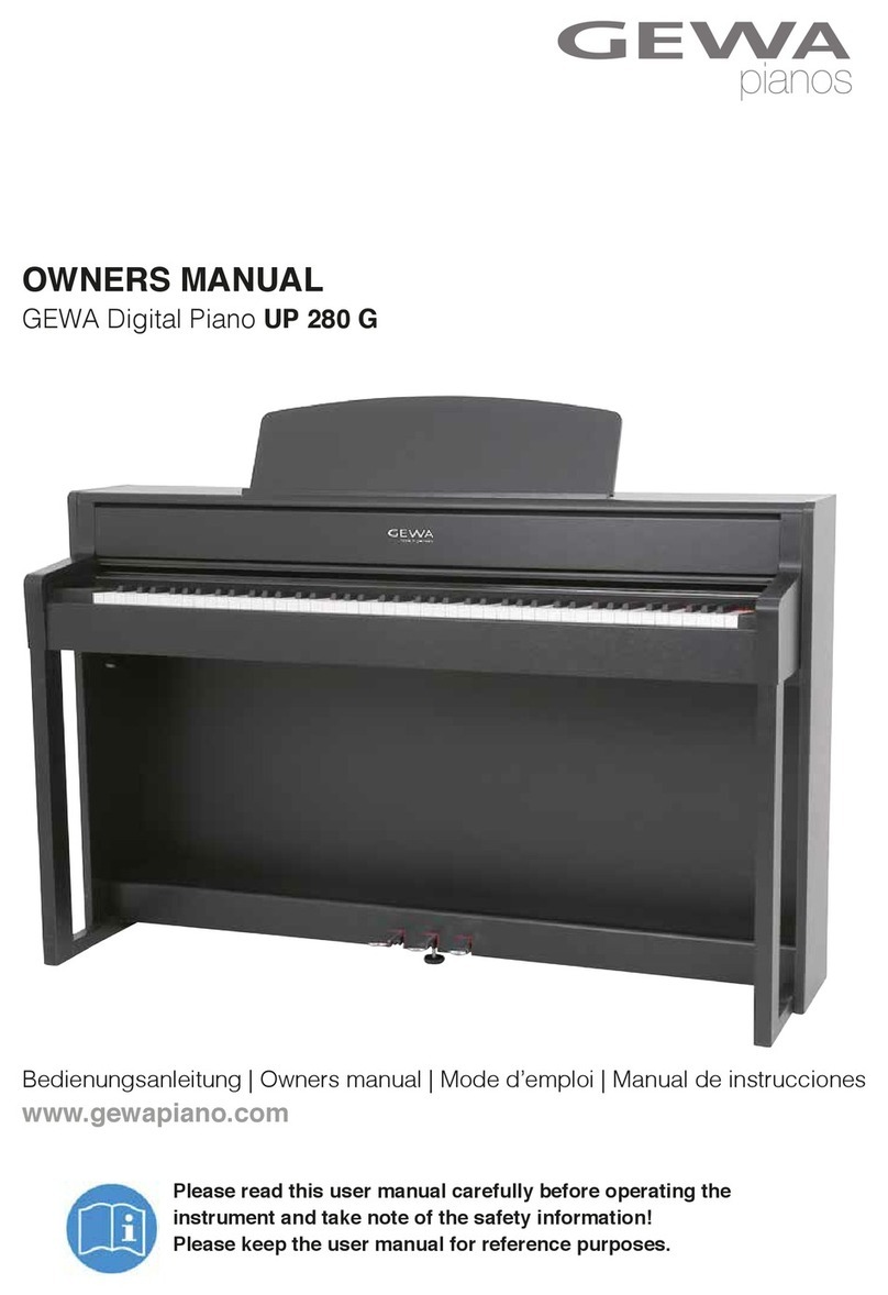 Gewa UP 280 G Manuel utilisateur