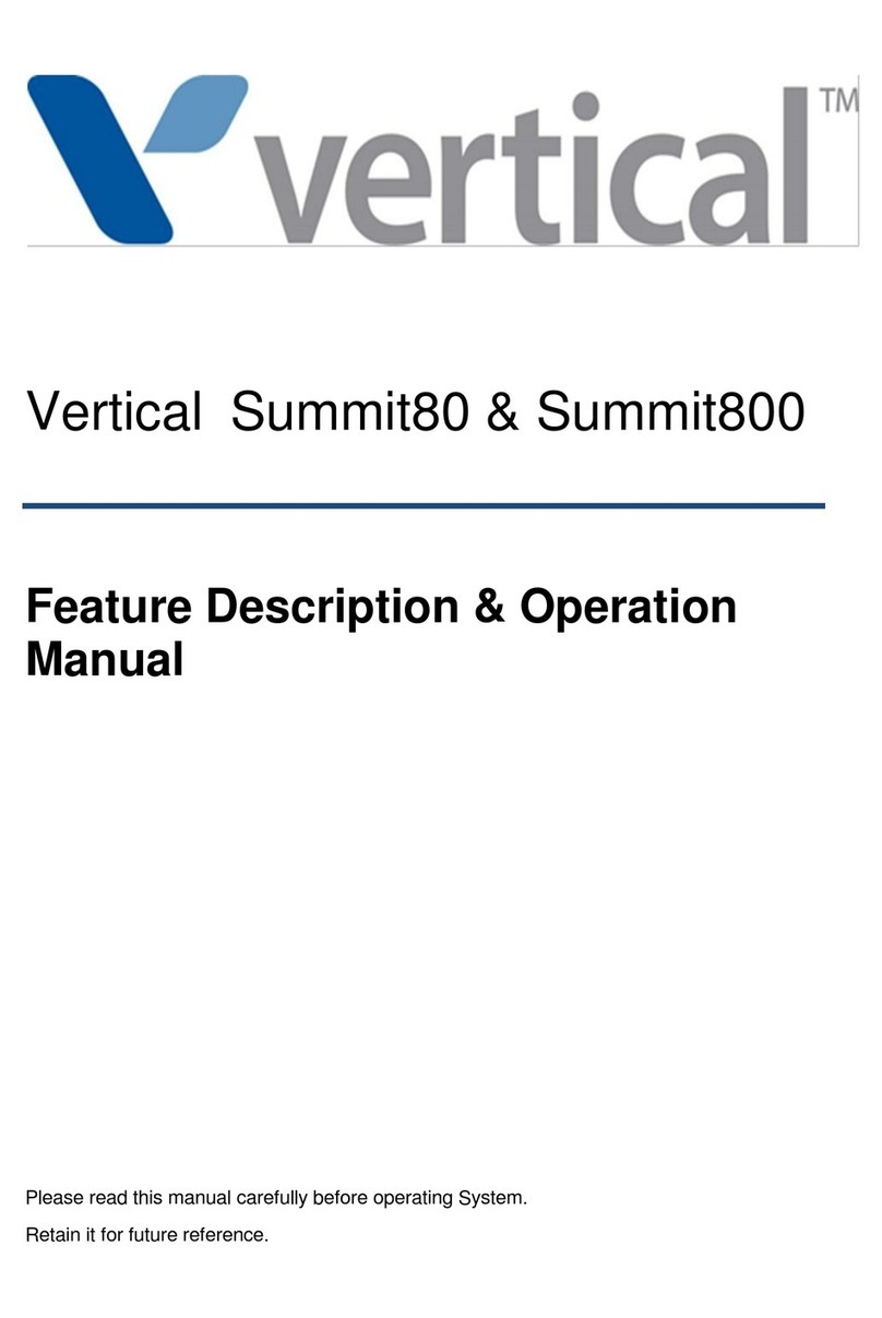 Vertical Summit80 Manuel utilisateur Vertical Summit80 Manuel utilisateur