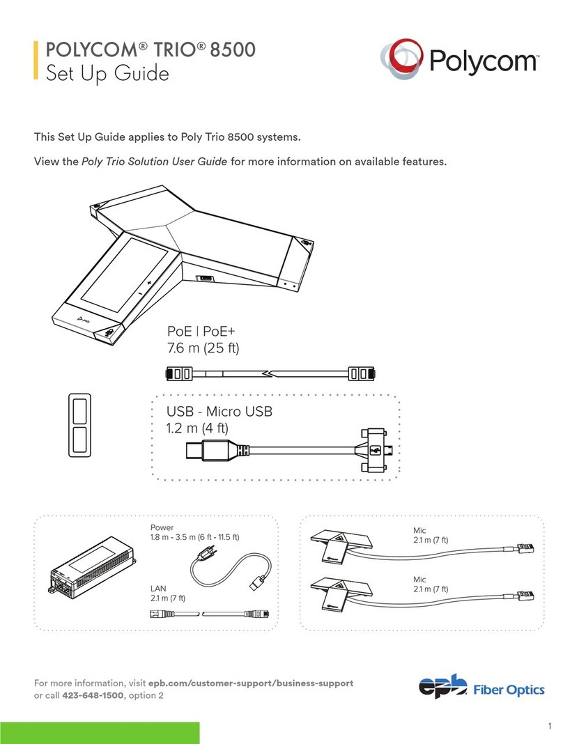 Polycom RealPresence Trio 8500 Manuel utilisateur Polycom RealPresence Trio 8500 Manuel utilisateur