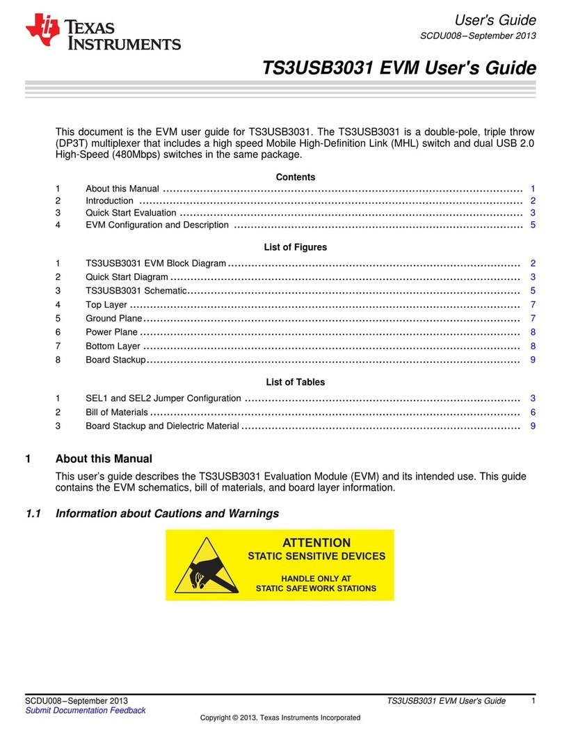 Texas Instruments TS3USB3031 Manuel utilisateur Texas Instruments TS3USB3031 Manuel utilisateur