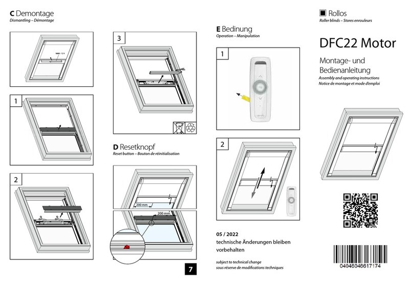 Rollos DFC22 Manuel utilisateur