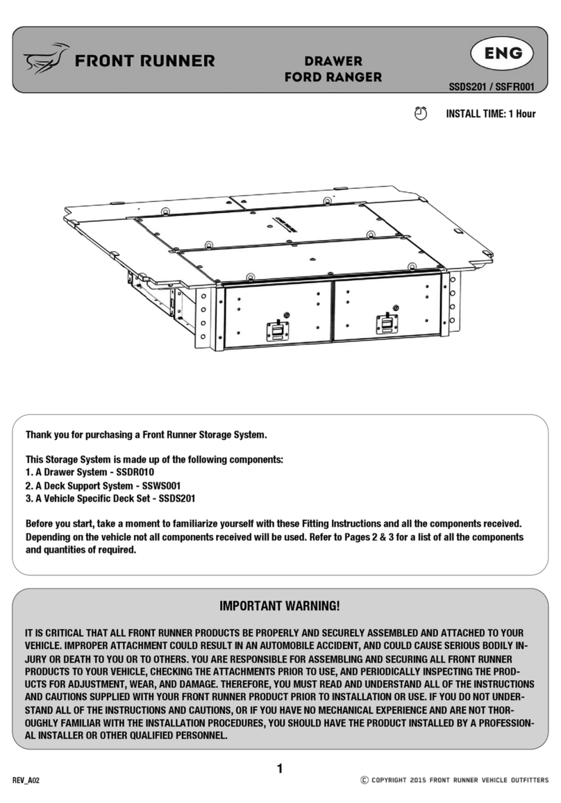 Front Runner SSDS201 Manuel utilisateur Front Runner SSDS201 Manuel utilisateur