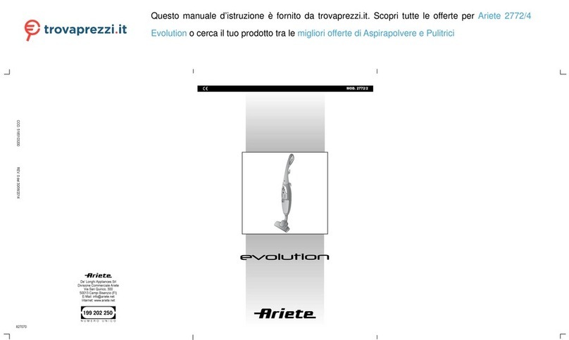 ARIETE evolution 2772/4 Manuel utilisateur
