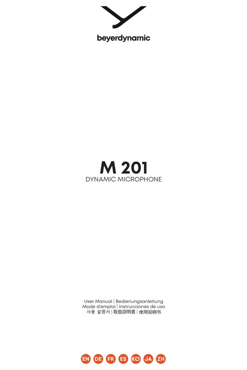 Beyerdynamic M 201 Manuel utilisateur