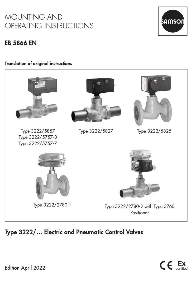 Samson 3222 Series Manuel de service Samson 3222 Series Manuel de service