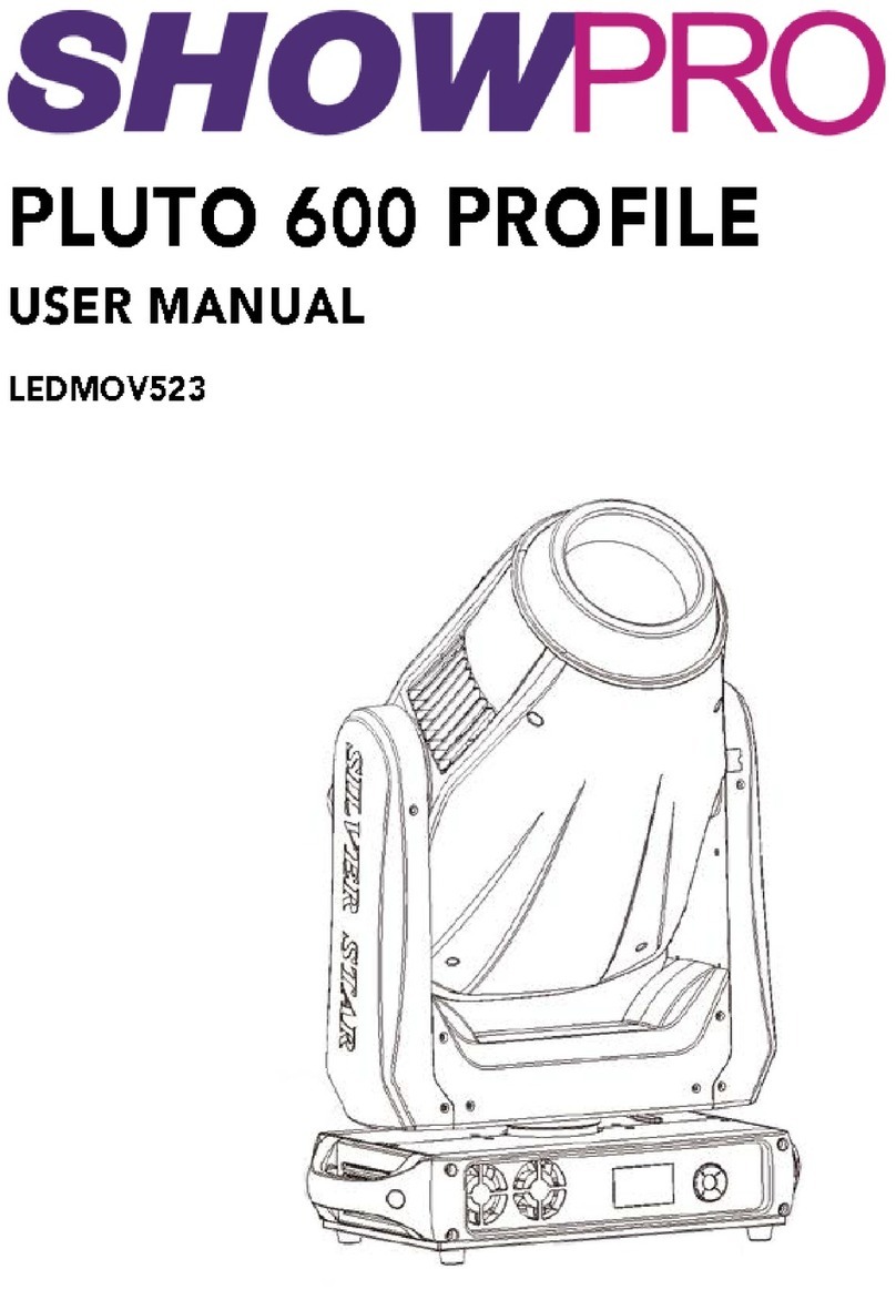 ShowPro PLUTO 600 PROFILE Manuel utilisateur