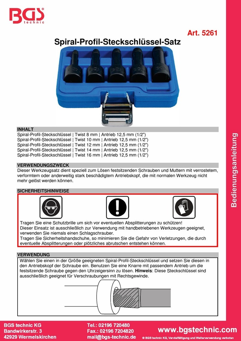 BGS GENERAL 5261 Manuel utilisateur