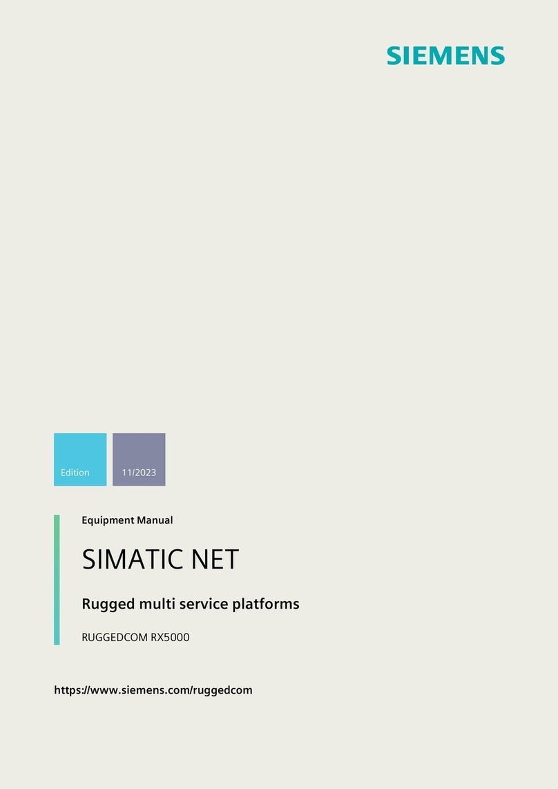 Siemens SIMATIC NET RUGGEDCOM RX5000 Document technique
