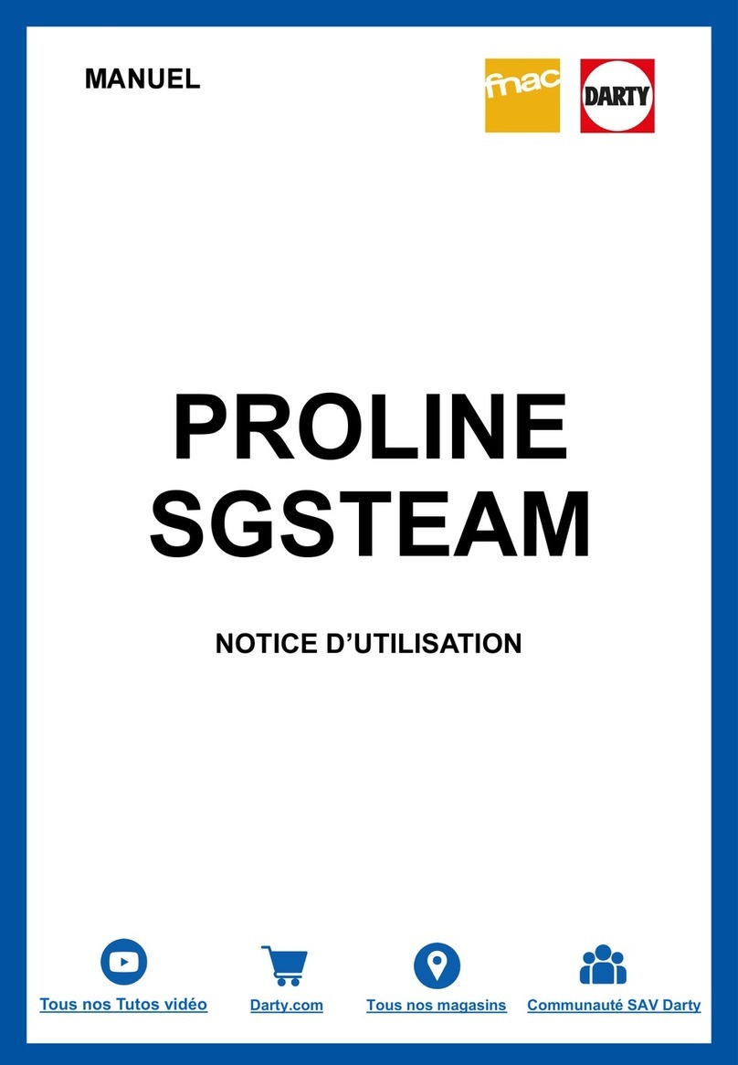Proline SGSTEAM Manuel utilisateur