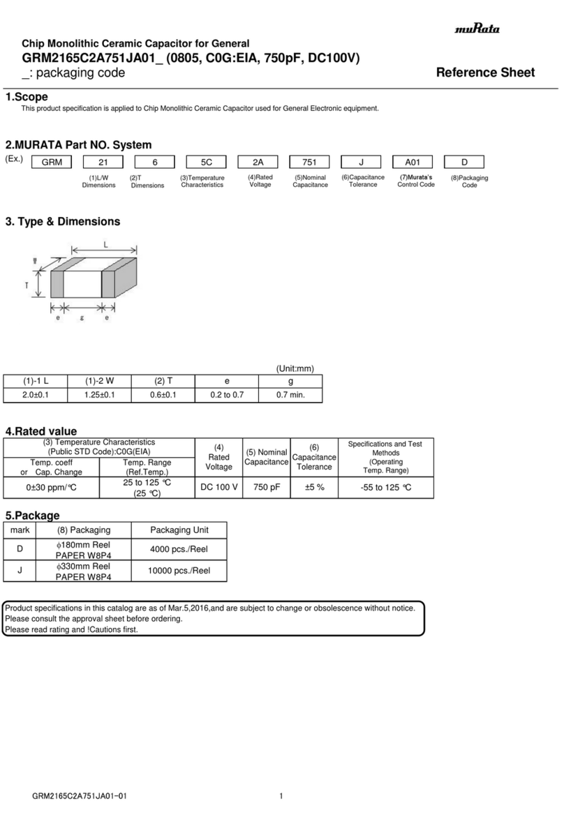 Murata GRM2165C2A751JA01 Series Manuel utilisateur